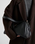 Prada Aimée Large Leather Shoulder Bag - Image 3